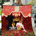 Personalised Dolphins Rugby ANZAC Day Quilt Last Post Poppy We Will Remember Them
