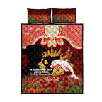 Personalised Dolphins Rugby ANZAC Day Quilt Bed Set Last Post Poppy We Will Remember Them