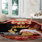 Personalised Dolphins Rugby ANZAC Day Round Carpet Last Post Poppy We Will Remember Them