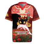 Personalised Dolphins Rugby ANZAC Day Rugby Jersey Last Post Poppy We Will Remember Them
