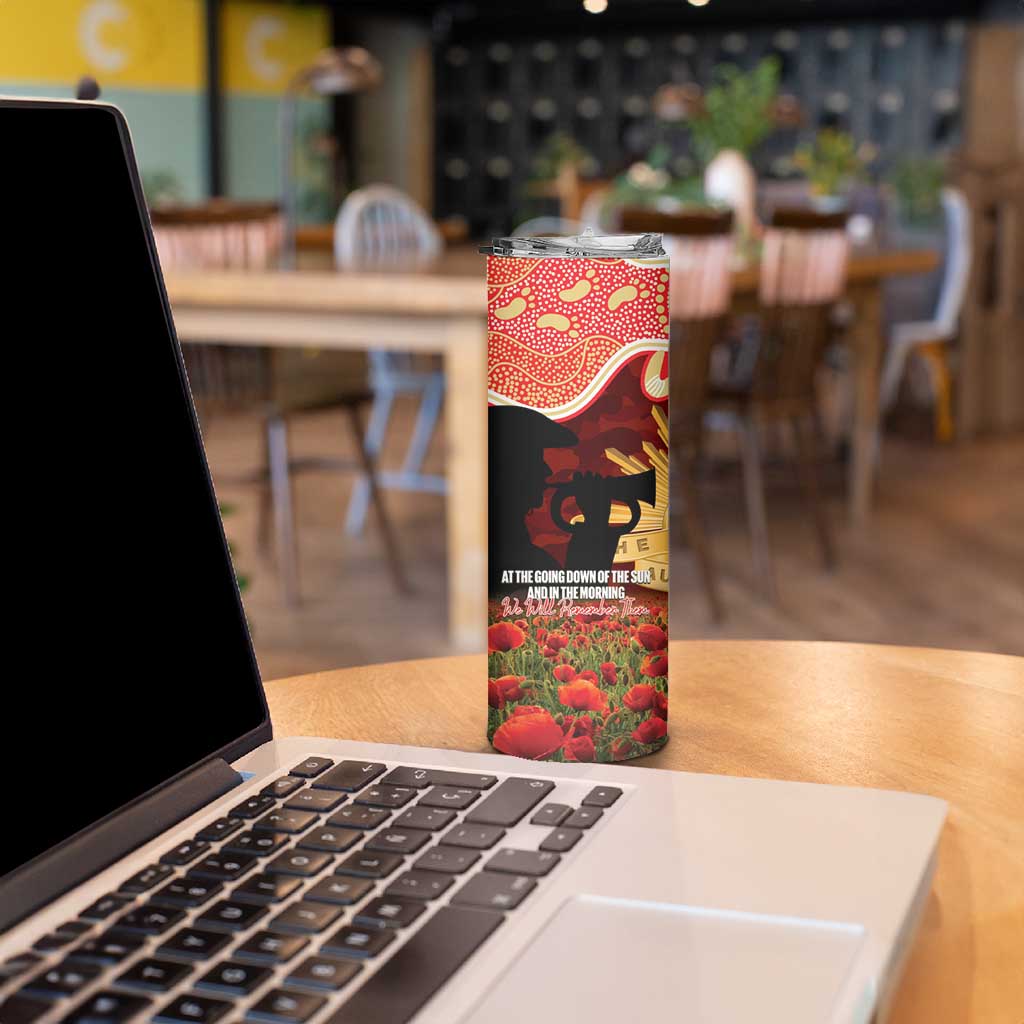 Personalised Dolphins Rugby ANZAC Day Skinny Tumbler Last Post Poppy We Will Remember Them