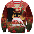 Personalised Dolphins Rugby ANZAC Day Sweatshirt Last Post Poppy We Will Remember Them
