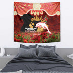 Personalised Dolphins Rugby ANZAC Day Tapestry Last Post Poppy We Will Remember Them
