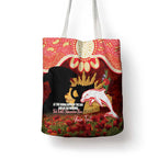 Personalised Dolphins Rugby ANZAC Day Tote Bag Last Post Poppy We Will Remember Them