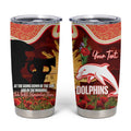 Personalised Dolphins Rugby ANZAC Day Tumbler Cup Last Post Poppy We Will Remember Them