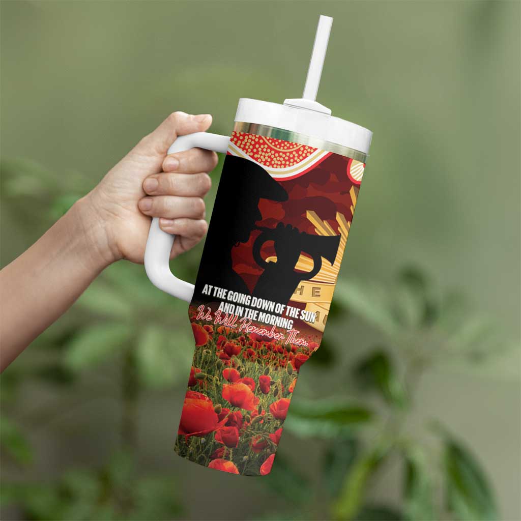 Personalised Dolphins Rugby ANZAC Day Tumbler With Handle Last Post Poppy We Will Remember Them