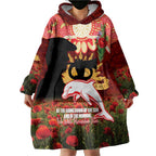 Personalised Dolphins Rugby ANZAC Day Wearable Blanket Hoodie Last Post Poppy We Will Remember Them