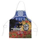 Personalised Bulldogs Rugby ANZAC Day Apron Last Post Poppy We Will Remember Them