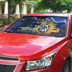 Personalised Bulldogs Rugby ANZAC Day Auto Sun Shade Last Post Poppy We Will Remember Them