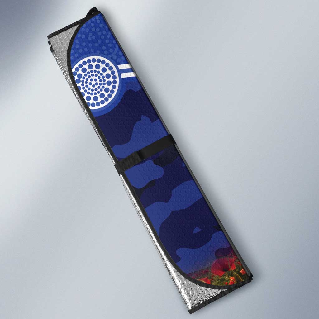Personalised Bulldogs Rugby ANZAC Day Auto Sun Shade Last Post Poppy We Will Remember Them