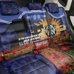 Personalised Bulldogs Rugby ANZAC Day Back Car Seat Cover Last Post Poppy We Will Remember Them