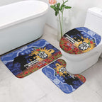 Personalised Bulldogs Rugby ANZAC Day Bathroom Set Last Post Poppy We Will Remember Them