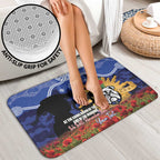 Personalised Bulldogs Rugby ANZAC Day Bathroom Set Last Post Poppy We Will Remember Them