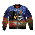Personalised Bulldogs Rugby ANZAC Day Bomber Jacket Last Post Poppy We Will Remember Them