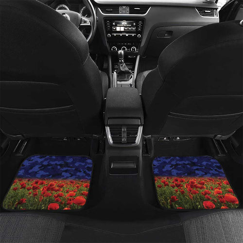 Personalised Bulldogs Rugby ANZAC Day Car Mats Last Post Poppy We Will Remember Them