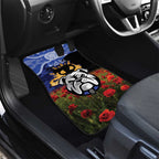 Personalised Bulldogs Rugby ANZAC Day Car Mats Last Post Poppy We Will Remember Them
