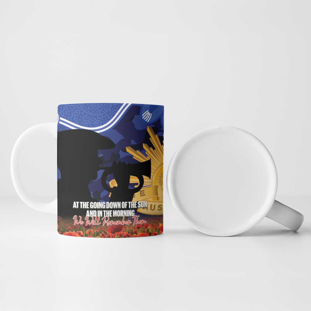 Personalised Bulldogs Rugby ANZAC Day Ceramic Mug Last Post Poppy We Will Remember Them