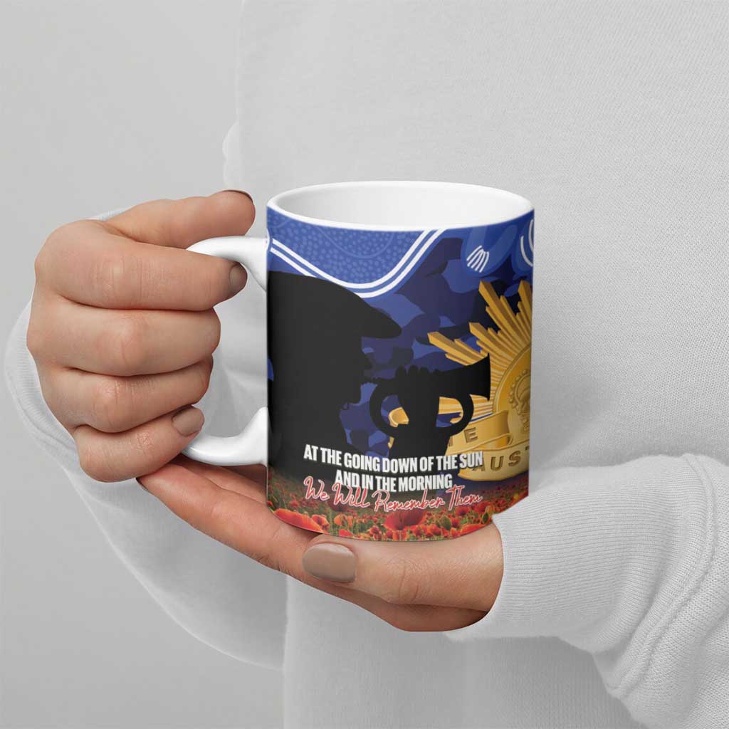 Personalised Bulldogs Rugby ANZAC Day Ceramic Mug Last Post Poppy We Will Remember Them