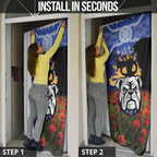 Personalised Bulldogs Rugby ANZAC Day Door Cover Last Post Poppy We Will Remember Them