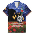 Personalised Bulldogs Rugby ANZAC Day Family Matching Mermaid Dress and Hawaiian Shirt Last Post Poppy We Will Remember Them