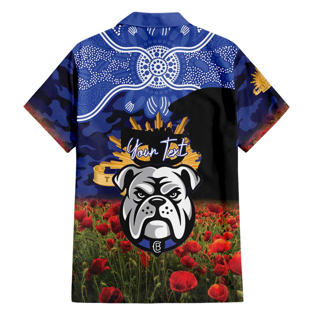 Personalised Bulldogs Rugby ANZAC Day Family Matching Mermaid Dress and Hawaiian Shirt Last Post Poppy We Will Remember Them
