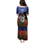 Personalised Bulldogs Rugby ANZAC Day Family Matching Puletasi and Hawaiian Shirt Last Post Poppy We Will Remember Them