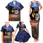 Personalised Bulldogs Rugby ANZAC Day Family Matching Tank Maxi Dress and Hawaiian Shirt Last Post Poppy We Will Remember Them