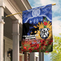 Personalised Bulldogs Rugby ANZAC Day Garden Flag Last Post Poppy We Will Remember Them