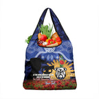 Personalised Bulldogs Rugby ANZAC Day Grocery Bag Last Post Poppy We Will Remember Them
