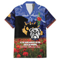 Personalised Bulldogs Rugby ANZAC Day Hawaiian Shirt Last Post Poppy We Will Remember Them