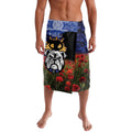 Personalised Bulldogs Rugby ANZAC Day Lavalava Last Post Poppy We Will Remember Them
