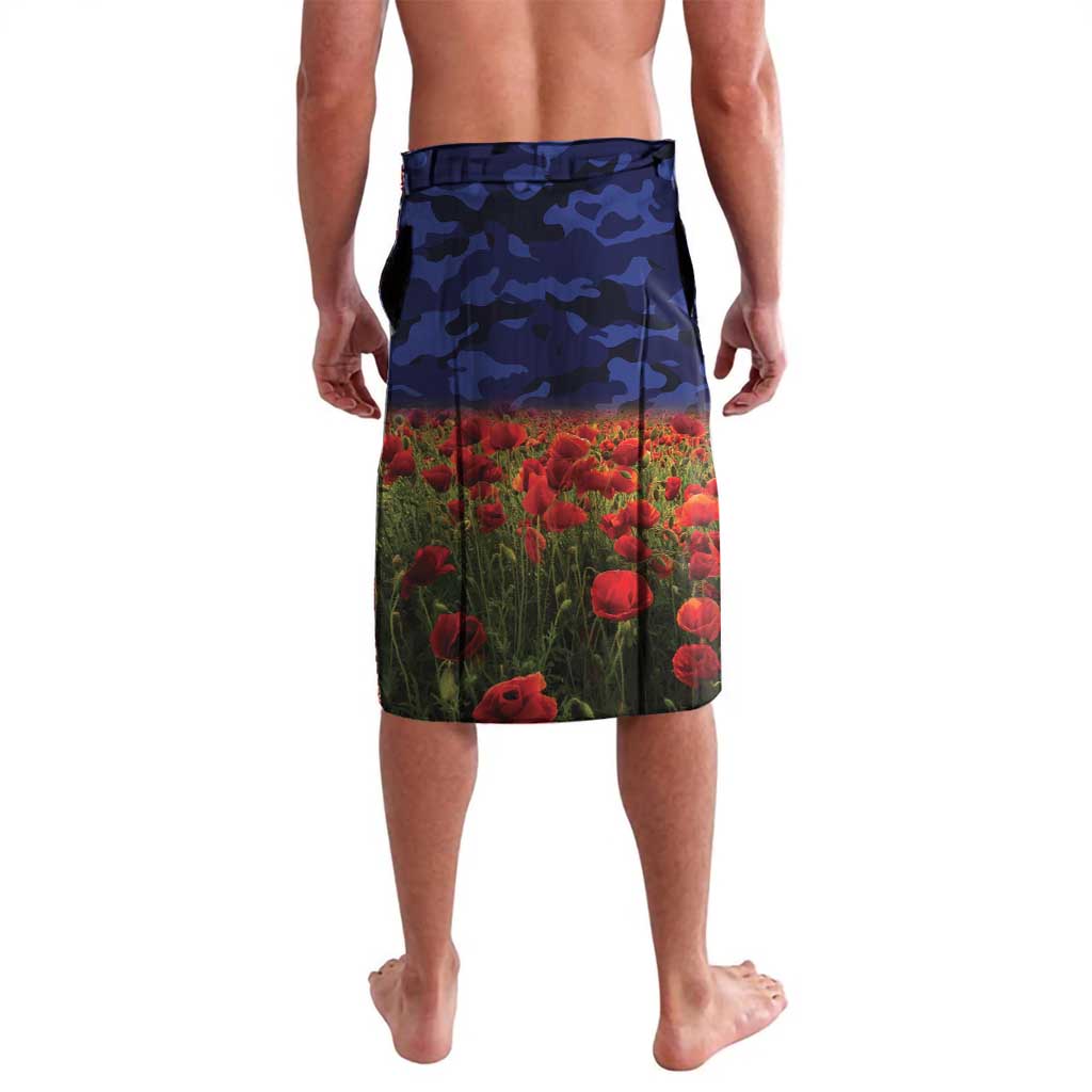 Personalised Bulldogs Rugby ANZAC Day Lavalava Last Post Poppy We Will Remember Them