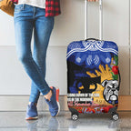 Personalised Bulldogs Rugby ANZAC Day Luggage Cover Last Post Poppy We Will Remember Them