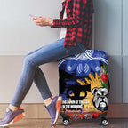 Personalised Bulldogs Rugby ANZAC Day Luggage Cover Last Post Poppy We Will Remember Them