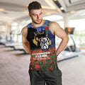 Personalised Bulldogs Rugby ANZAC Day Men Tank Top Last Post Poppy We Will Remember Them