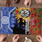 Personalised Bulldogs Rugby ANZAC Day Puzzle Last Post Poppy We Will Remember Them