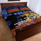 Personalised Bulldogs Rugby ANZAC Day Quilt Bed Set Last Post Poppy We Will Remember Them