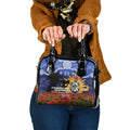 Personalised Bulldogs Rugby ANZAC Day Shoulder Handbag Last Post Poppy We Will Remember Them