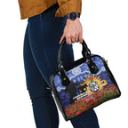 Personalised Bulldogs Rugby ANZAC Day Shoulder Handbag Last Post Poppy We Will Remember Them
