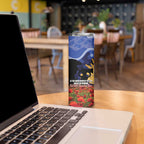 Personalised Bulldogs Rugby ANZAC Day Skinny Tumbler Last Post Poppy We Will Remember Them