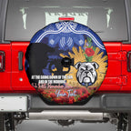 Personalised Bulldogs Rugby ANZAC Day Spare Tire Cover Last Post Poppy We Will Remember Them