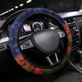 Bulldogs Rugby ANZAC Day Steering Wheel Cover Last Post Poppy We Will Remember Them