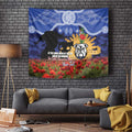 Personalised Bulldogs Rugby ANZAC Day Tapestry Last Post Poppy We Will Remember Them