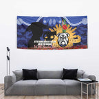 Personalised Bulldogs Rugby ANZAC Day Tapestry Last Post Poppy We Will Remember Them