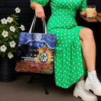 Personalised Bulldogs Rugby ANZAC Day Tote Bag Last Post Poppy We Will Remember Them