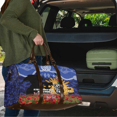 Personalised Bulldogs Rugby ANZAC Day Travel Bag Last Post Poppy We Will Remember Them