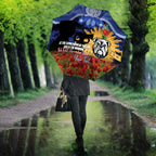 Personalised Bulldogs Rugby ANZAC Day Umbrella Last Post Poppy We Will Remember Them