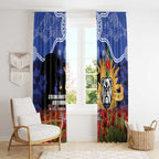 Personalised Bulldogs Rugby ANZAC Day Window Curtain Last Post Poppy We Will Remember Them