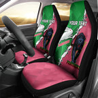 Personalised Panthers And Rabbitohs Rugby Car Seat Cover 2024 Souths The Riff Together