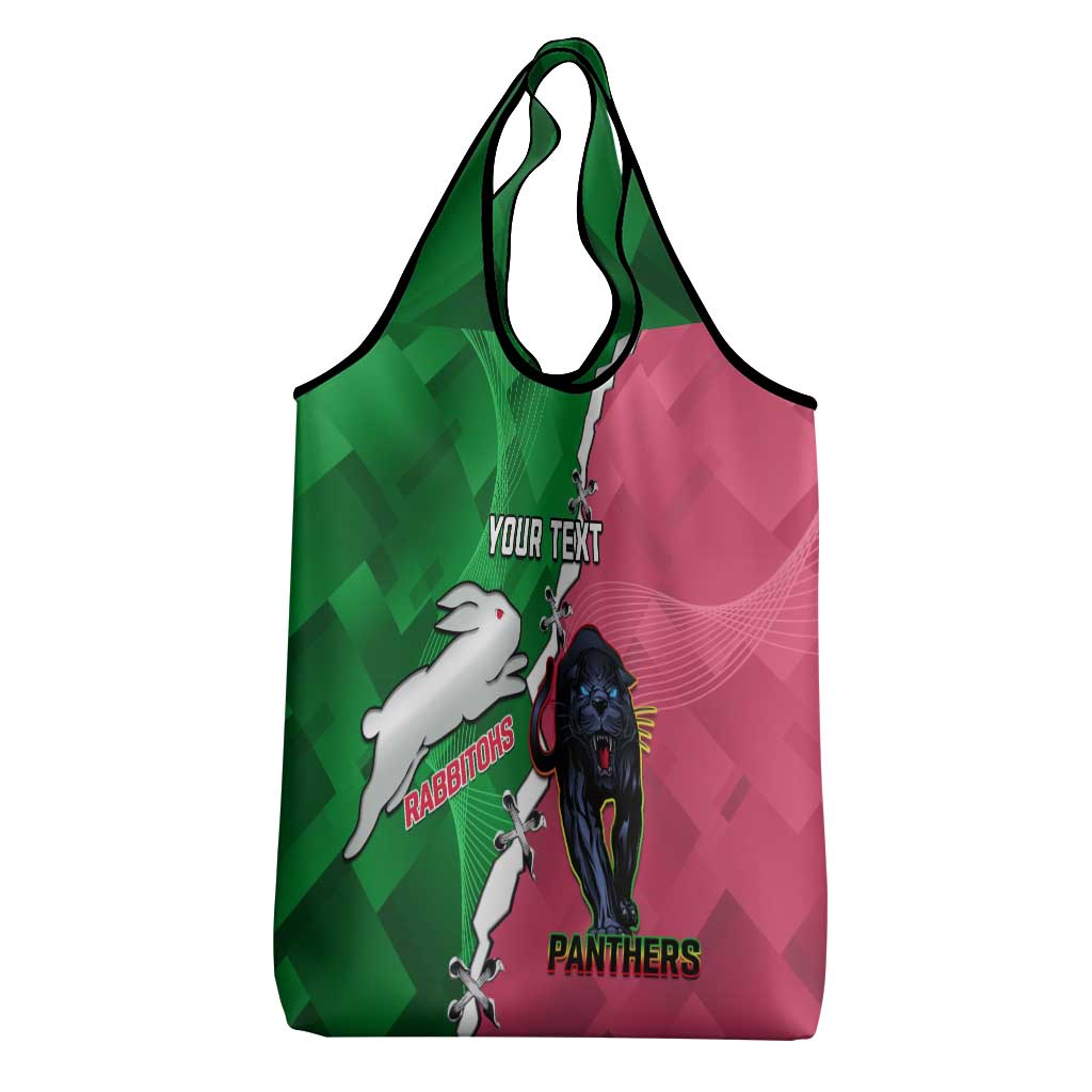 Personalised Panthers And Rabbitohs Rugby Grocery Bag Souths The Riff Together
